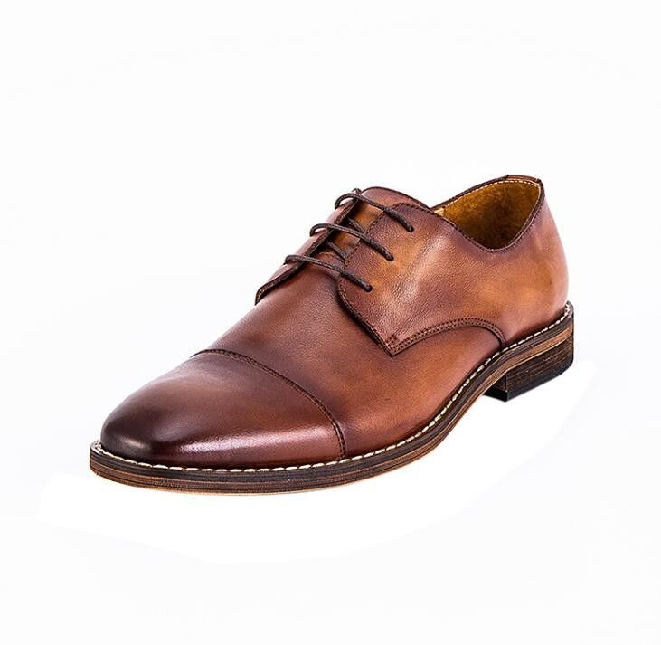 Wasserdichtes Hochzeitskleid für Männer Schuhen Schnürsenkel Flachheel gestreifte Slip auf Schuhe