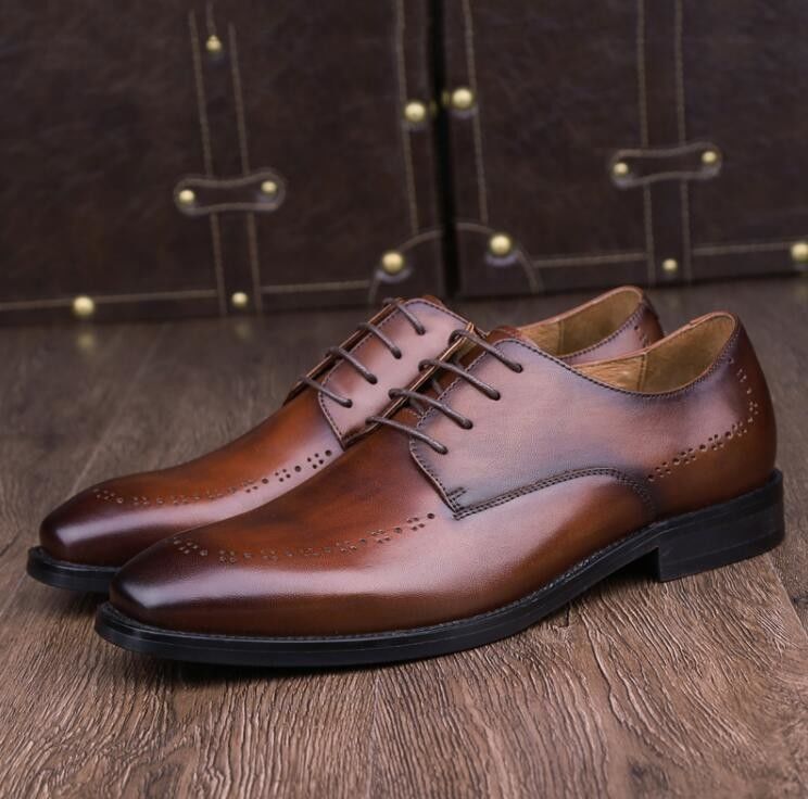 Round Toe Männer Leder Loafers Schädel Stil Oxford Schlupf auf Flächen Schuhe für die Party