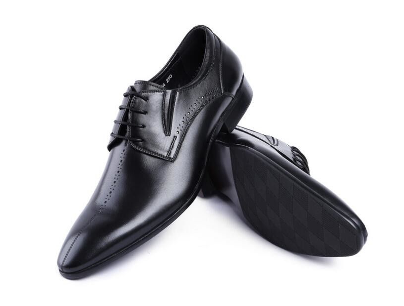 Marke Wingtip Oxford Luxus Herren Leder Kleid Schuhe, geschnitzte echte Leder Schuhe