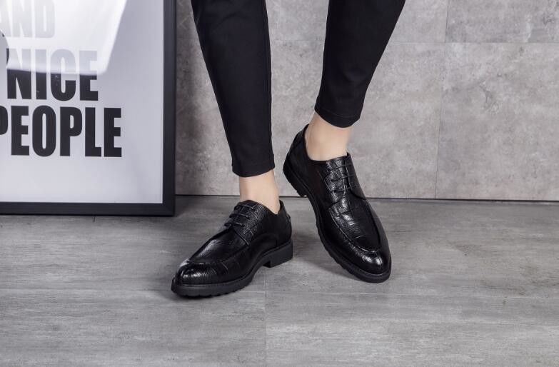 Schwarze Slip auf runden Zehen Männer Form Kleid Schuhe Frühjahr / Herbst Komfortabel