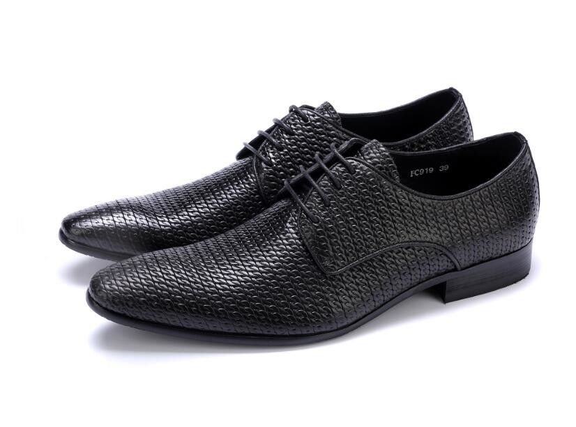 Alle gewebten hellen echten Herren Lederkleid Schuhe, Leder Oxfords Schuhe für Männer