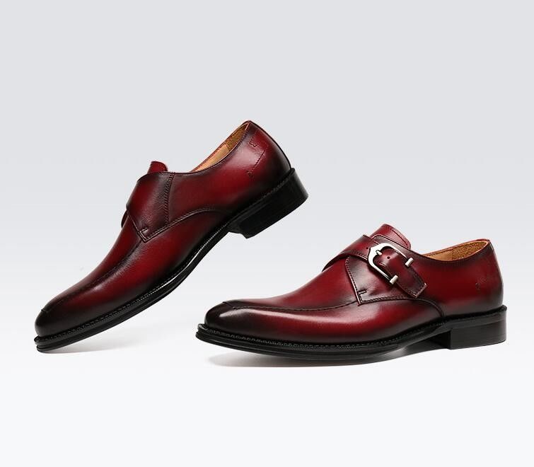 ODM Oxford Echtleder-Schuhe / Luxus-Männer-Mönchs-Schuhe mit 3cm Absätze